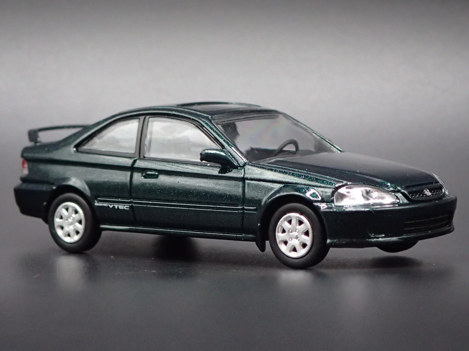 1996-2000 HONDA CIVIC SI COUPE GREEN 1/64 SCALE COLLECTIBLE DIECAST MODEL CAR