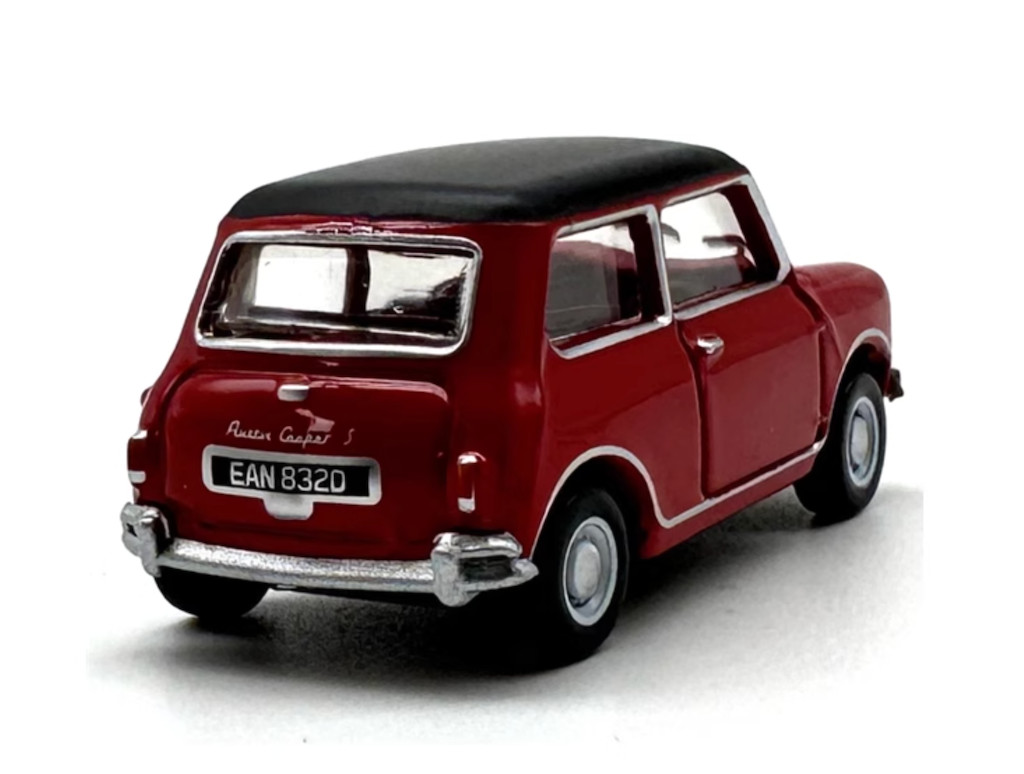 1:76 Red Austin Mini Copper S Sports Model Diecast Metal Car
