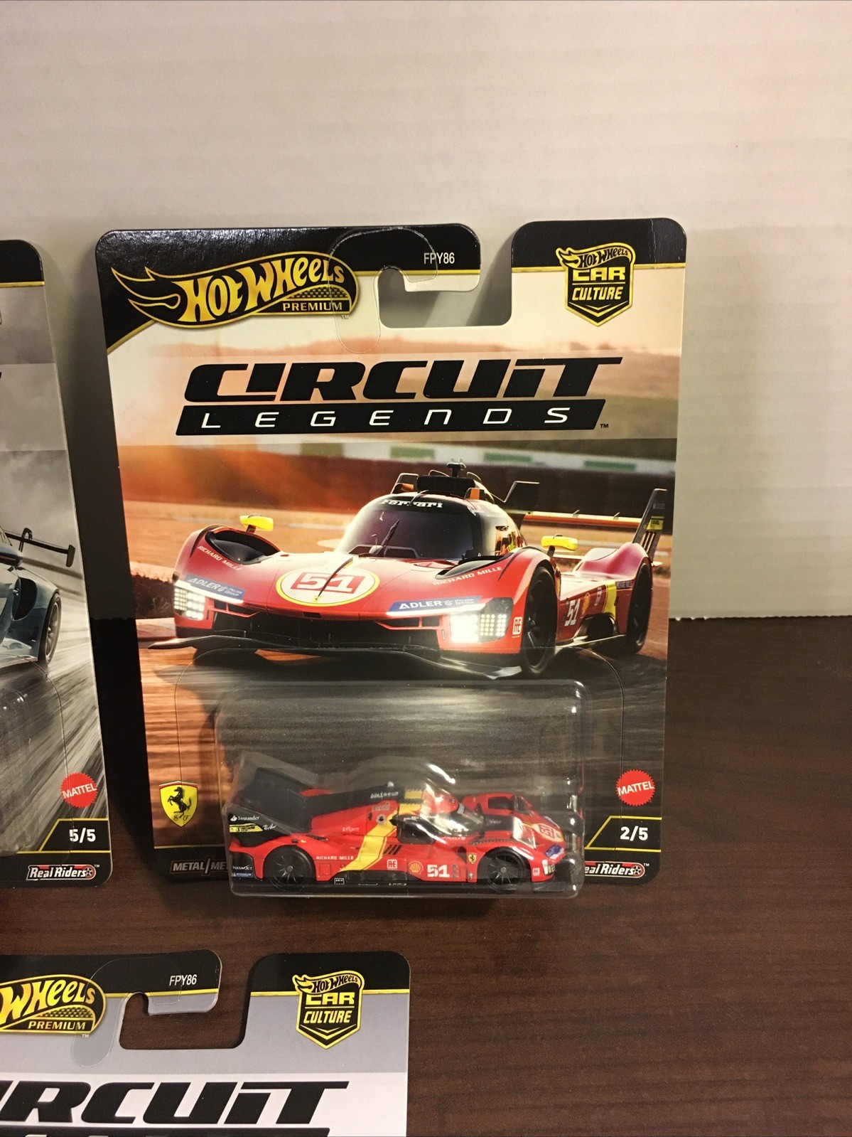 HOT WHEELS PREMIUM CAR CULTURE CIRCUIT LEGENDS FERRARI 499P , 911 Porsche, BRZ