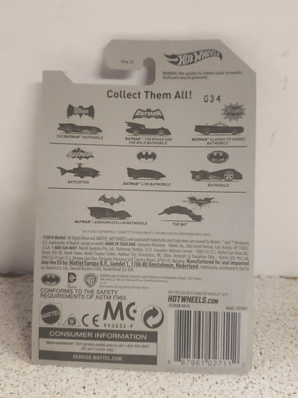 HOTWHEELS BATMAN: 75 Years of Batman #1,2,3,5,6,7,and 8. Missing #4