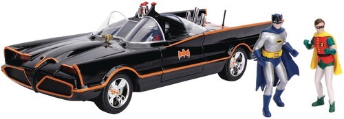Jada Toys – DC Comics Classic TV Series Batmobile Die-cast Car, 1:18 Scale Vehic