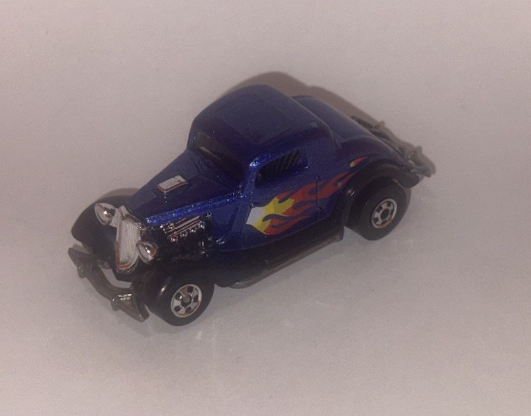 HOT WHEELS Loose AVON PARK N PLATES 3-Window ’34 Ford (Blue Version)