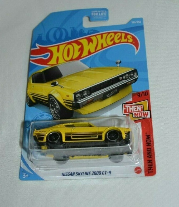 HOT WHEELS 2021 THEN AND NOW 9/10 – NISSAN SKYLINE 2000 GT-R YELLOW