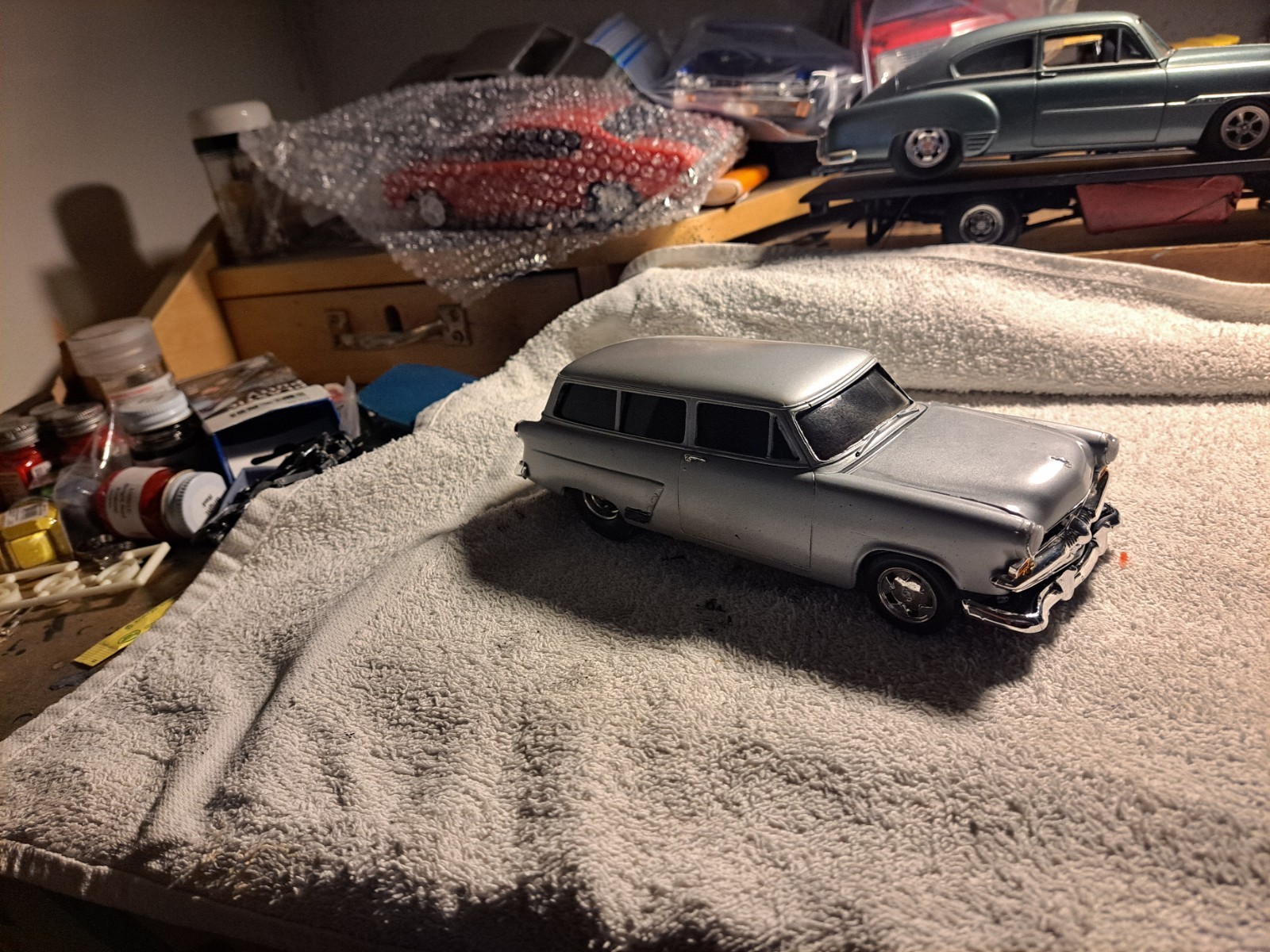 Silver Chevrolet Nomad Station Wagon Model Car, Used