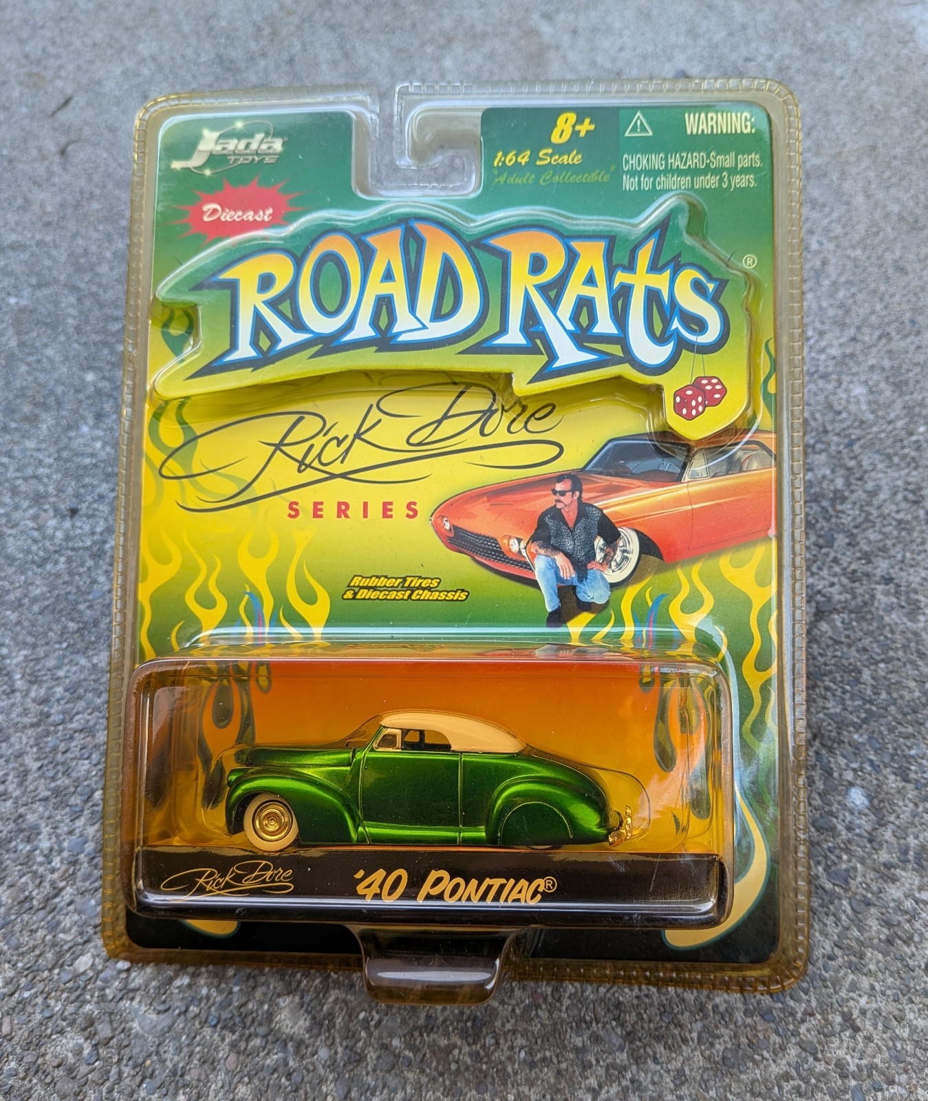 1940 PONTIAC RICK DORE KUSTOMS ROAD RATS Jada Kustom HOT ROD 40 Custom Car GREEN