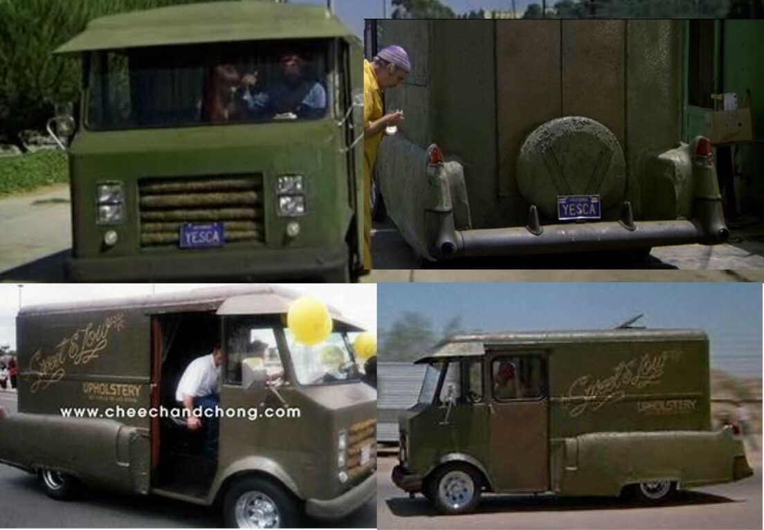White Toner 1:25-1:24 Waterslide Cheech & Chong Up In Smoke Van 3D Resin Decal