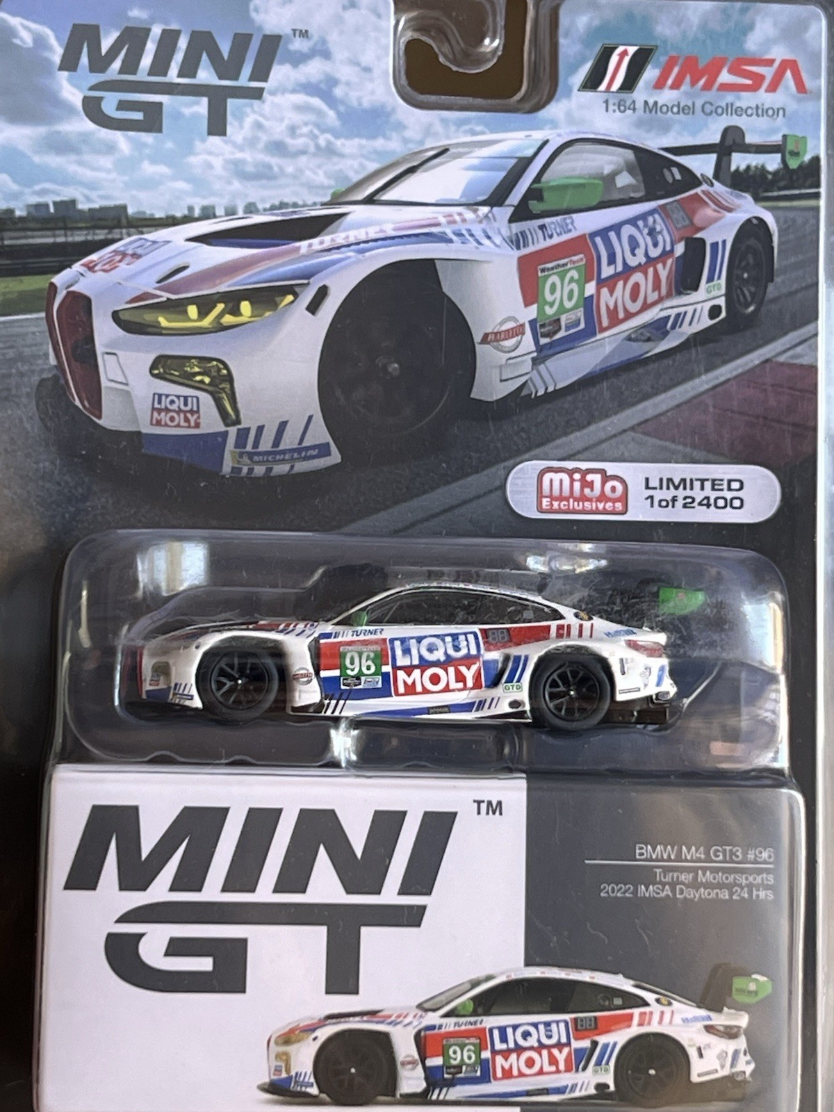 Mini GT 1:64 Diecast BMW M4 GT3 #96 Turner Motorsport IMSA 2022 Unopened Box