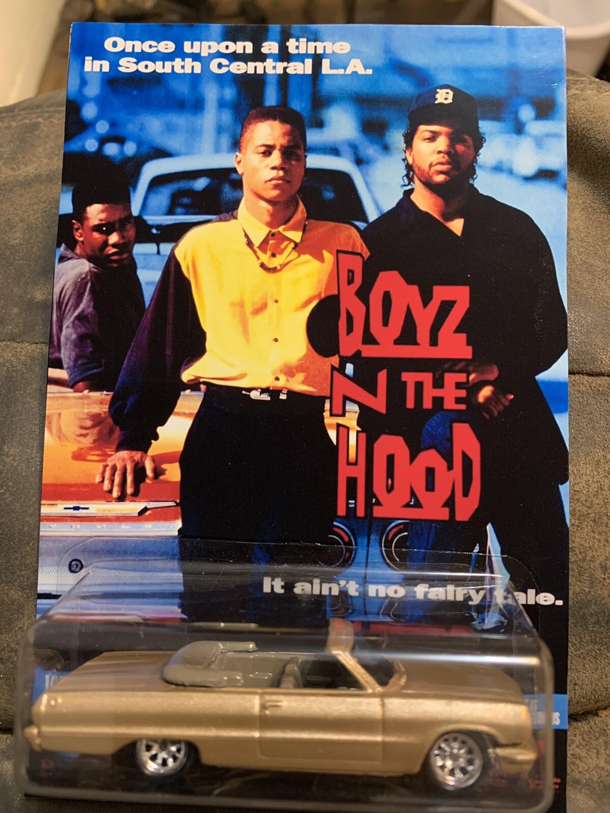 PREMIUM HOT WHEELS IMPALA CUSTOM BOYZ N THE HOOD W/ REAL RIDERS CUSTOM CARD