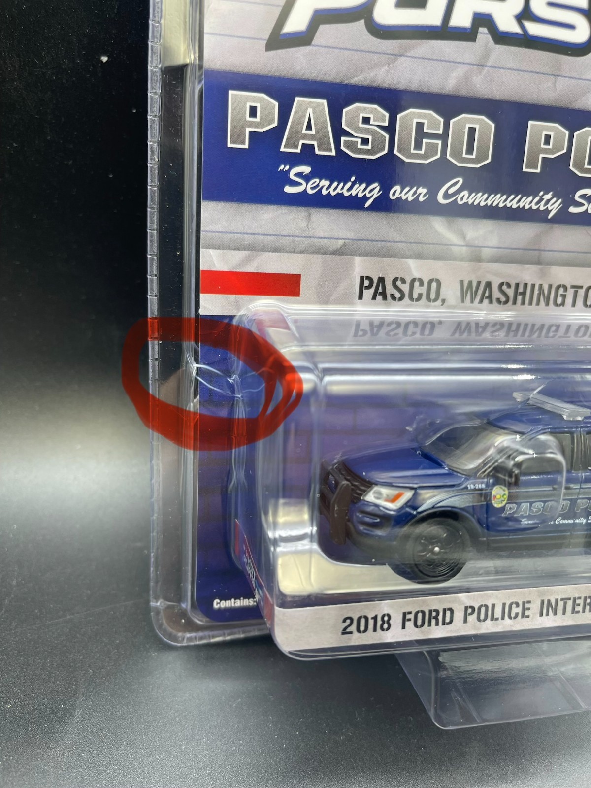 Greenlight Hot Pursuit Pasco Washington Police 2018 Ford Interceptor Utility D3