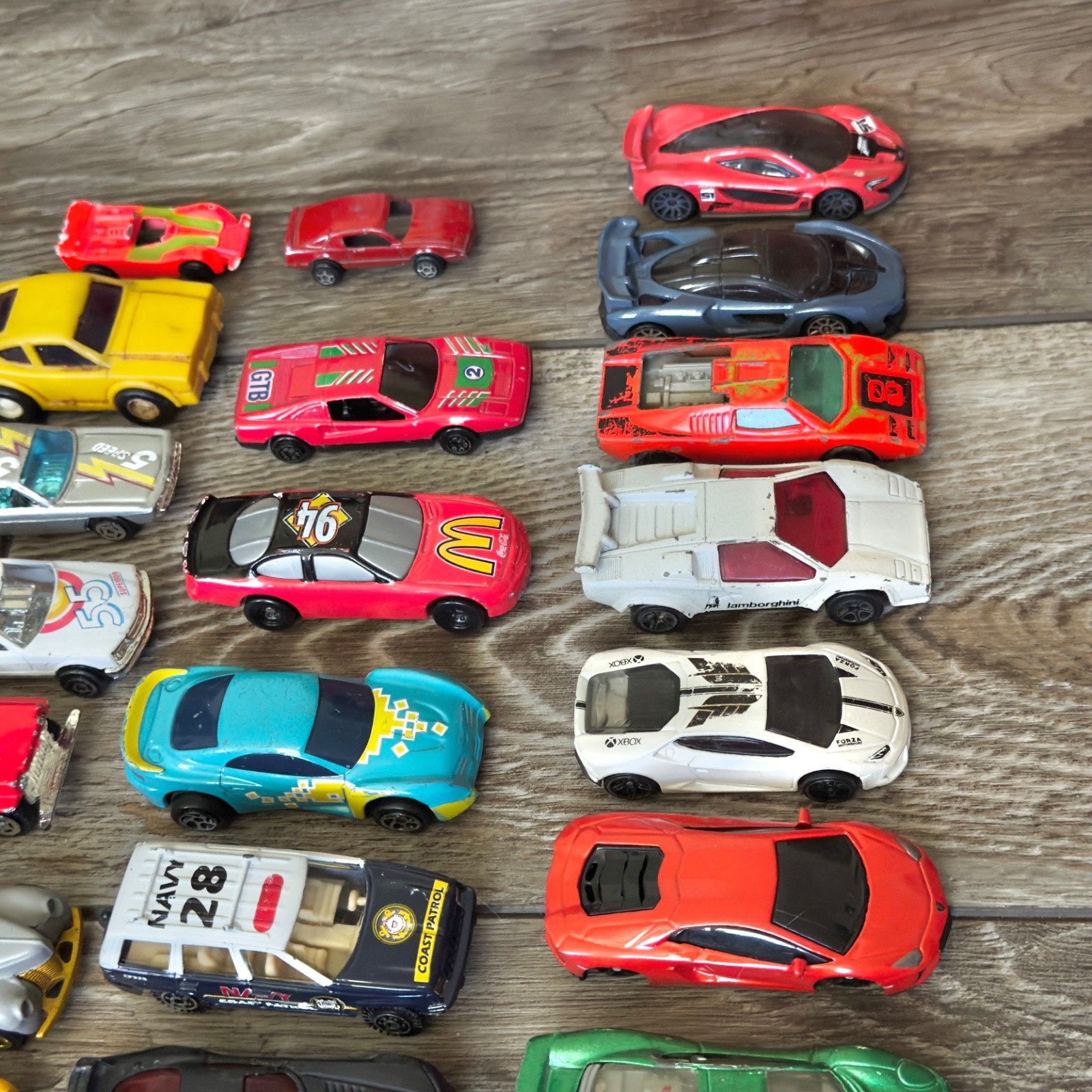 Hot Wheels Matchbox Unbranded Mixed Diecast & Plastic Cars Trucks Lot of 47