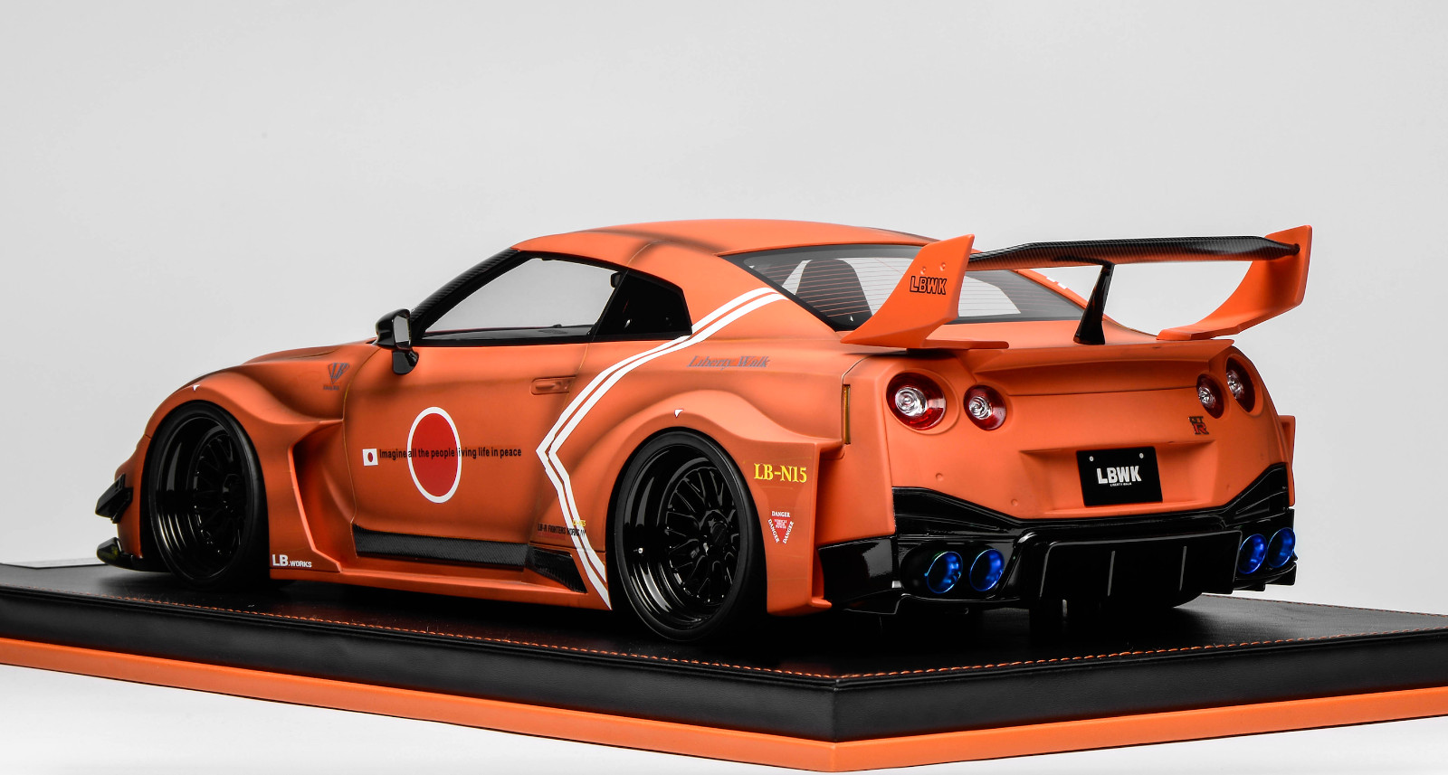 1/12 scale IVY model of the Nissan R35 GT-RR orange Liberty walk Leather 20 pcs