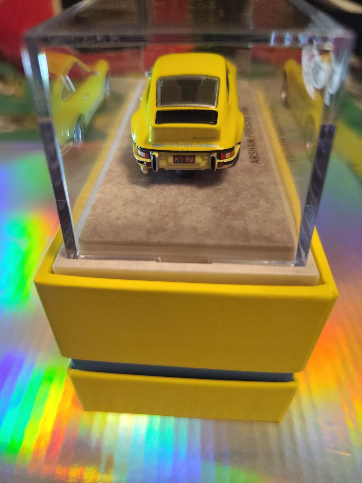 Hot Wheels Daniel Arsham 1973 PORSCHE 911 RSA Yellow 1:64 Mattel Creations JGK64