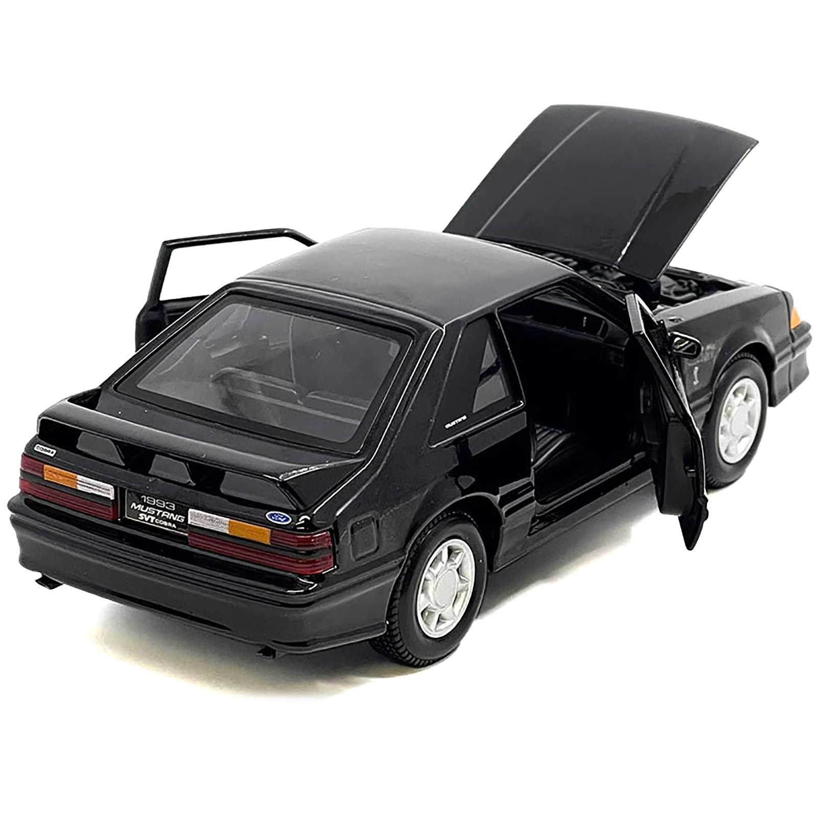 1993 FORD MUSTANG SVT COBRA BLACK 1/24 DIECAST MODEL CAR BY MAISTO 32906