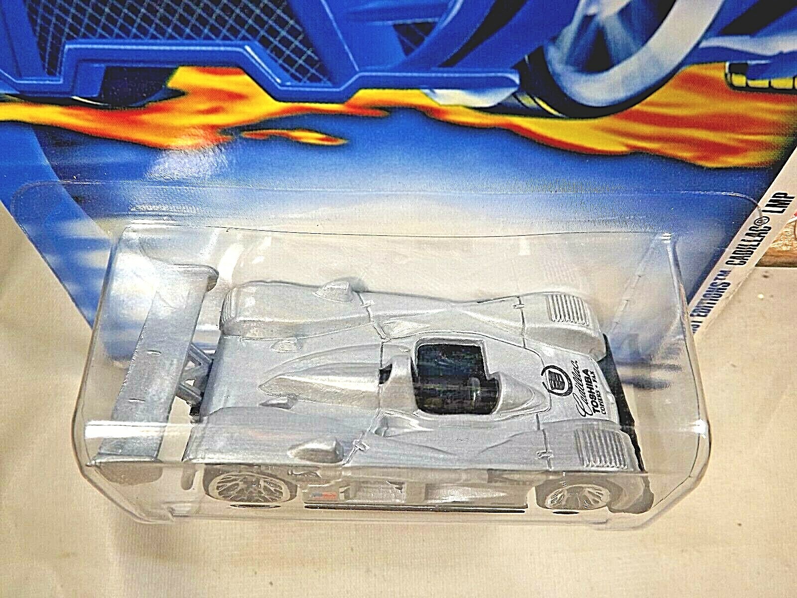 2001 Hot Wheels #13 First Editions 1/36 CADILLAC LMP Silver w/Chrome Lace Wheels