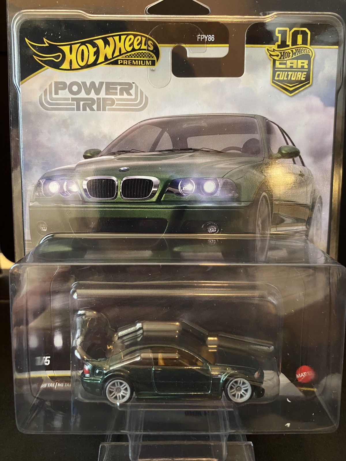 Hot Wheels BMW M3 E46 Green Power Trip FPY86-961 R 1/64 SHIPS W/ PROTECTOR
