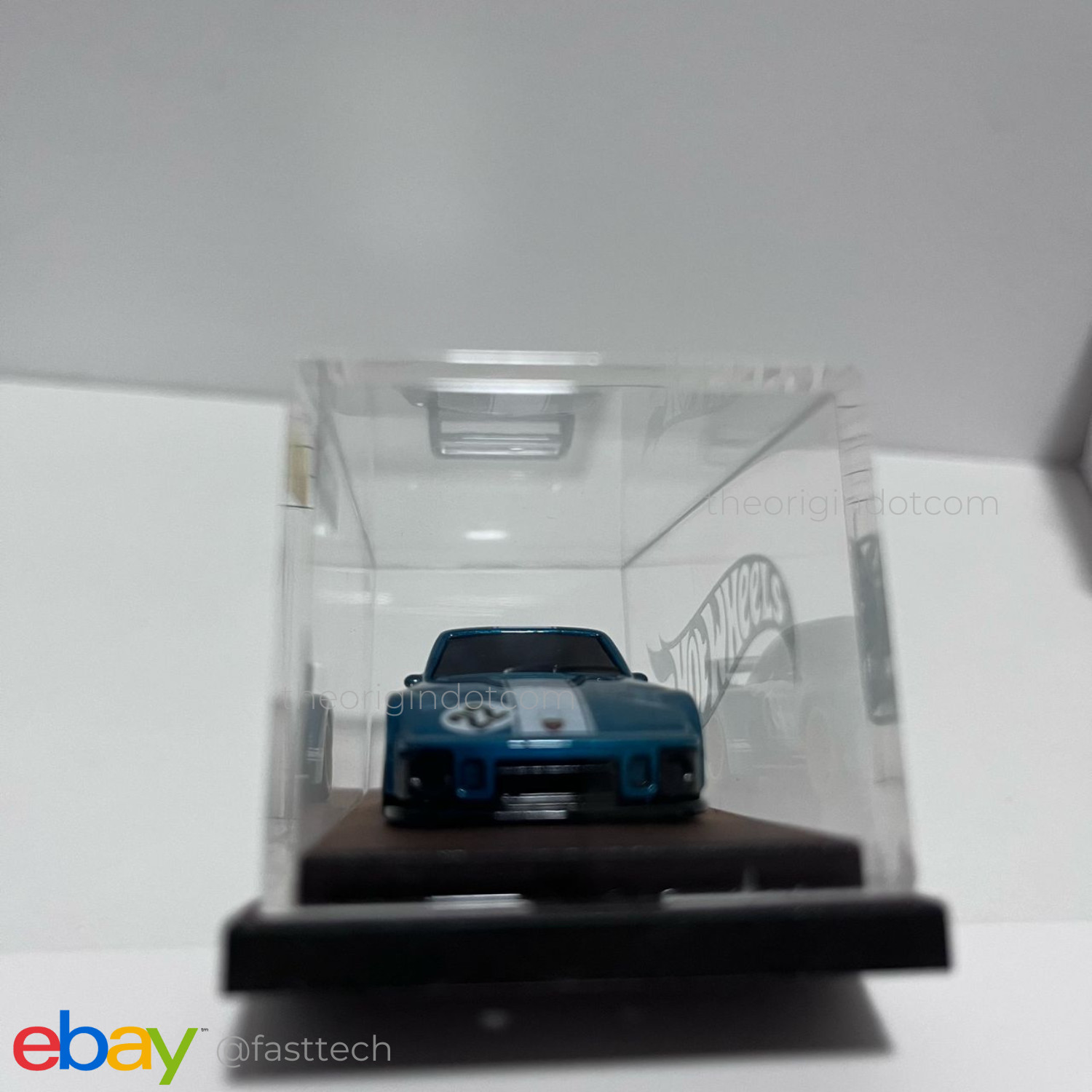 Hot Wheels Porsche 935 Toy Fair 2022 Custom Candy Blue w/ Display Case