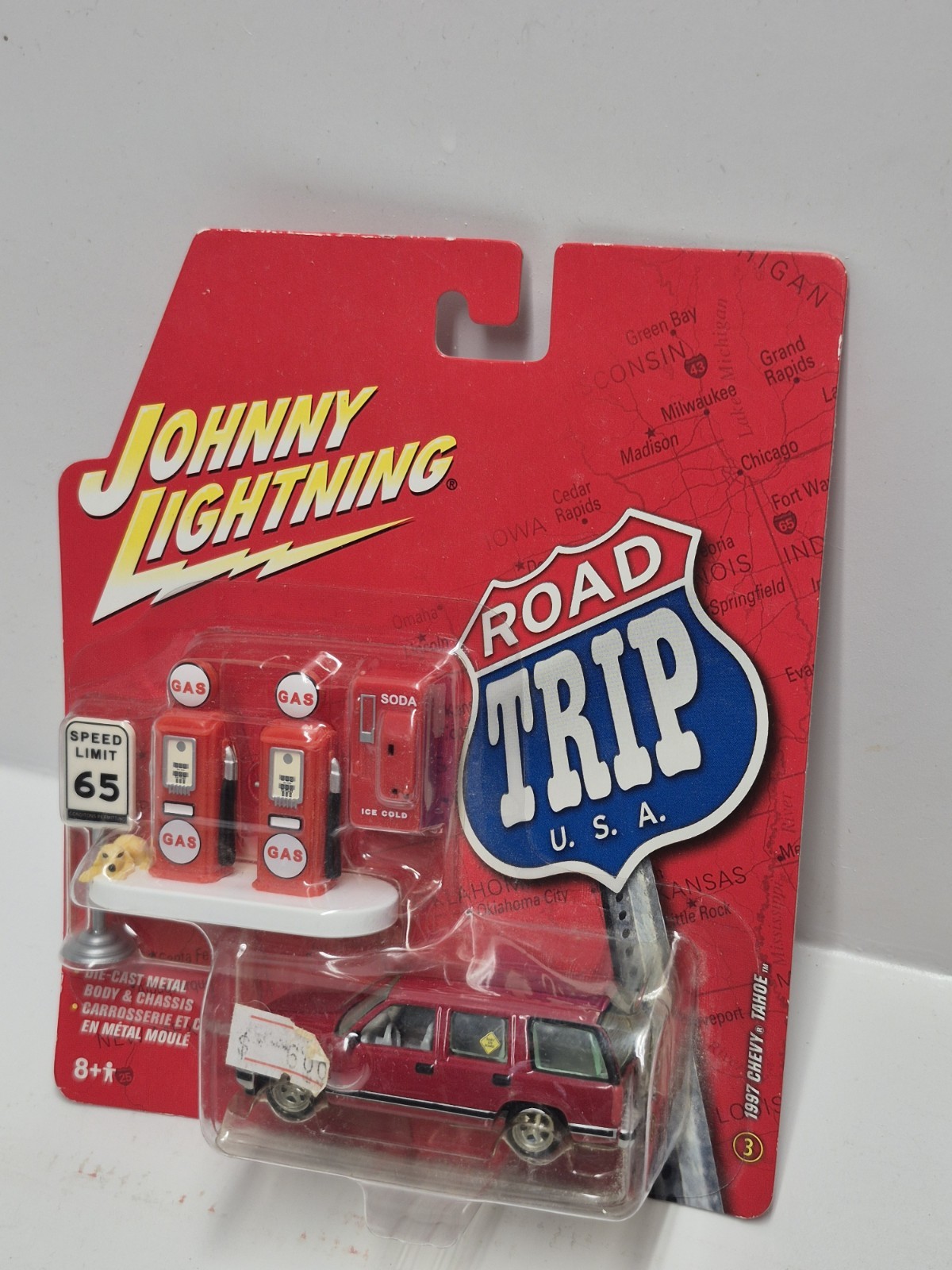 Johnny Lightning 1997 Red CHEVY TAHOE Dog Gas Road Trip USA 2006