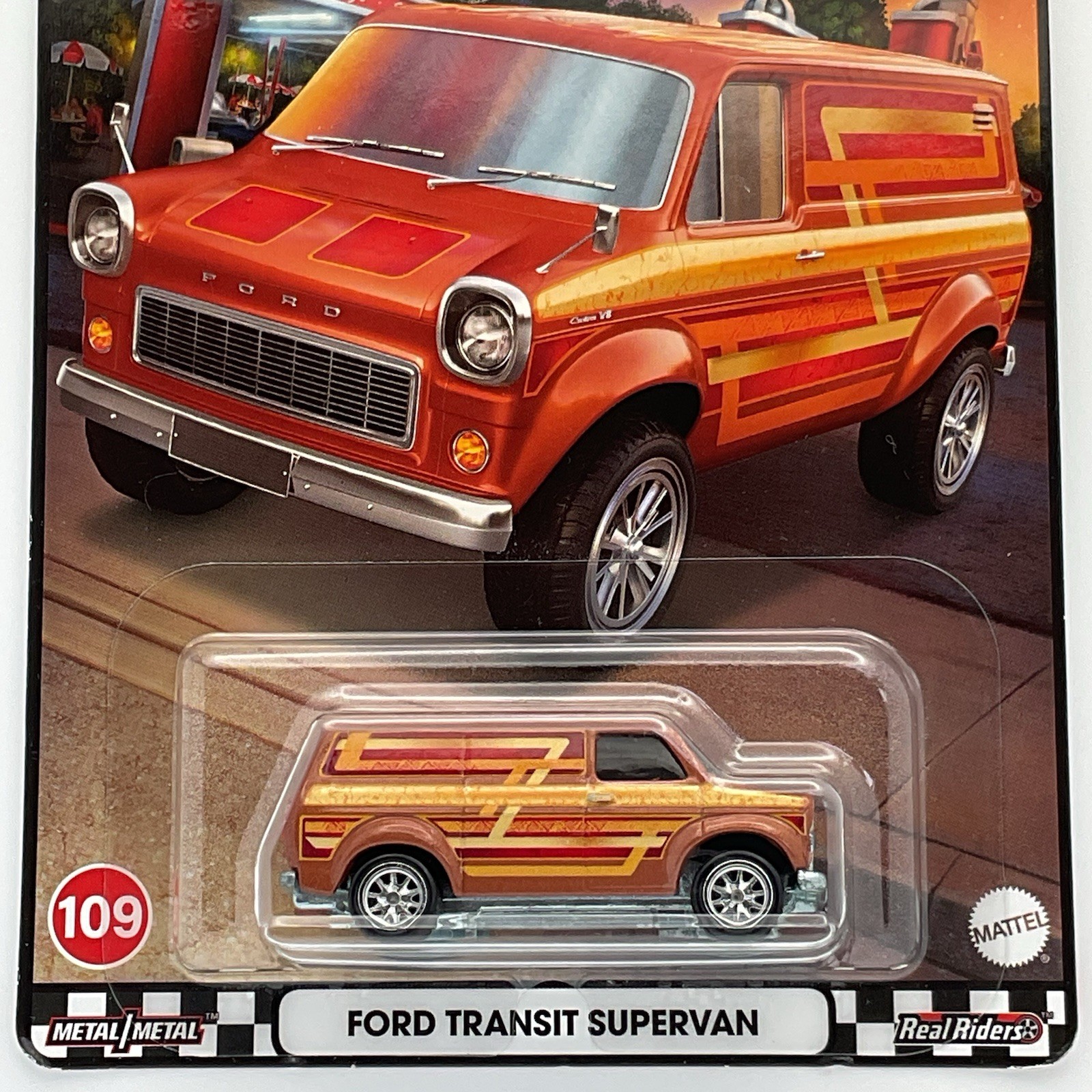 Hot Wheels Premium Boulevard Ford Transit Supervan With Protector