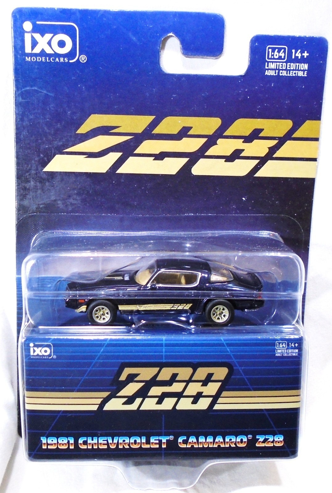 IXO AMERICA 1:64 Scale 1981 Chevrolet Camaro Z28 – Dark Blue Metallic IA002B004.