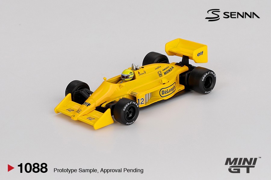 Mini GT 1:64 Lotus 99T #12 Ayrton Senna 1987 Monaco Grand Prix Winner #1088
