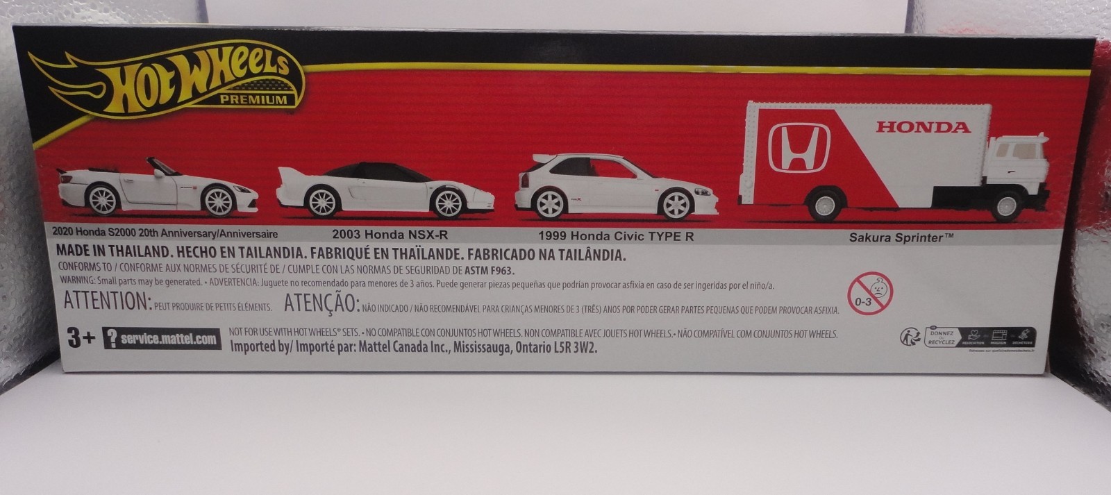 Hot Wheels 2025 Premium Diorama Honda Set Civic Type-R, NSX-R, S2000