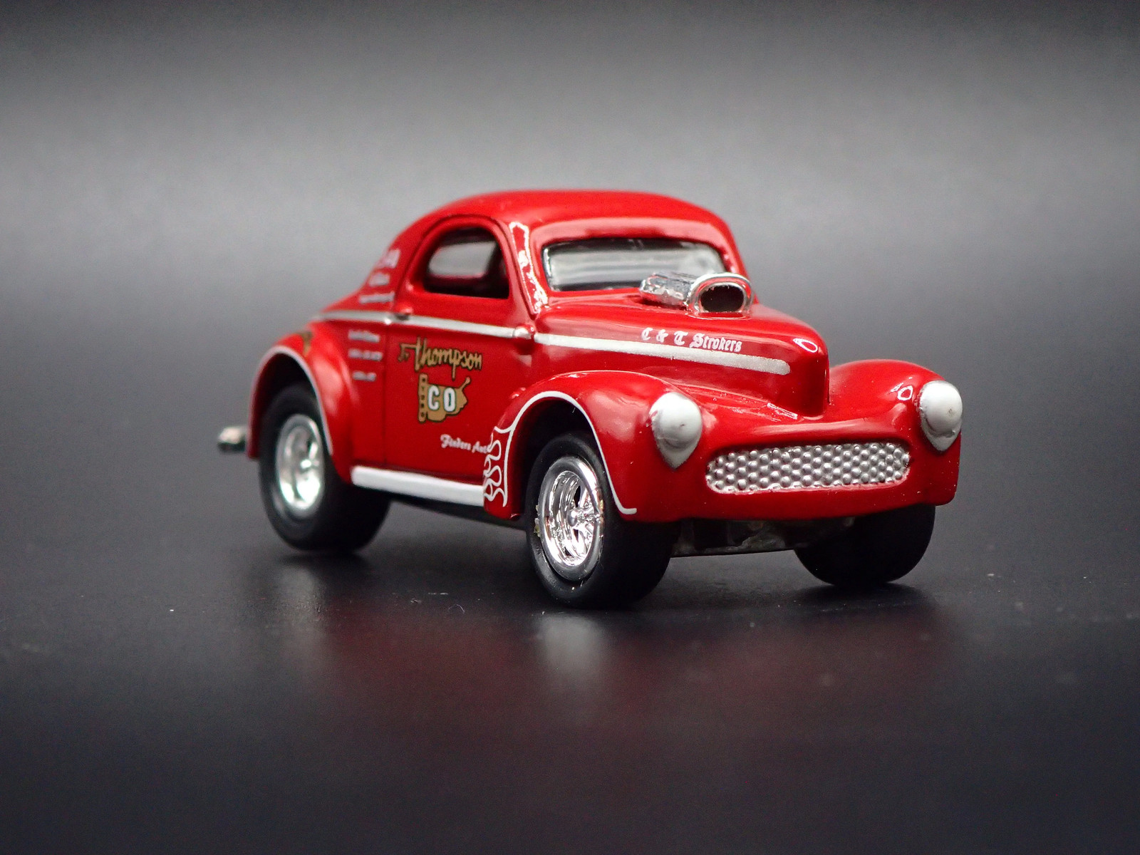 1940 40 WILLY’S COUPE NHRA BURGUNDY 1:64 SCALE COLLECTIBLE DIECAST MODEL CAR
