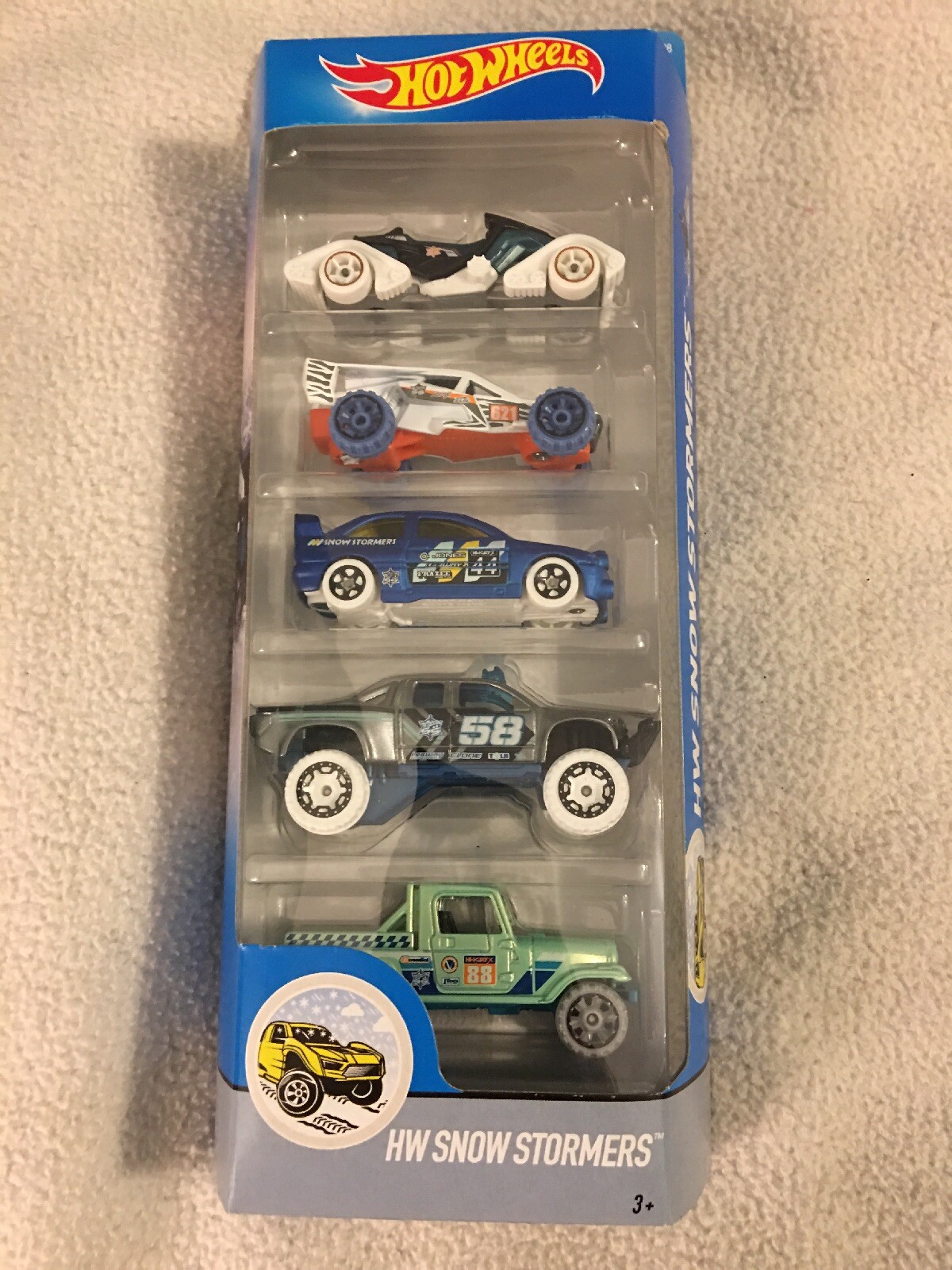 Hot Wheels Five Pack Snowstormers 2017 NEW UNOPENED PACKAGE B207