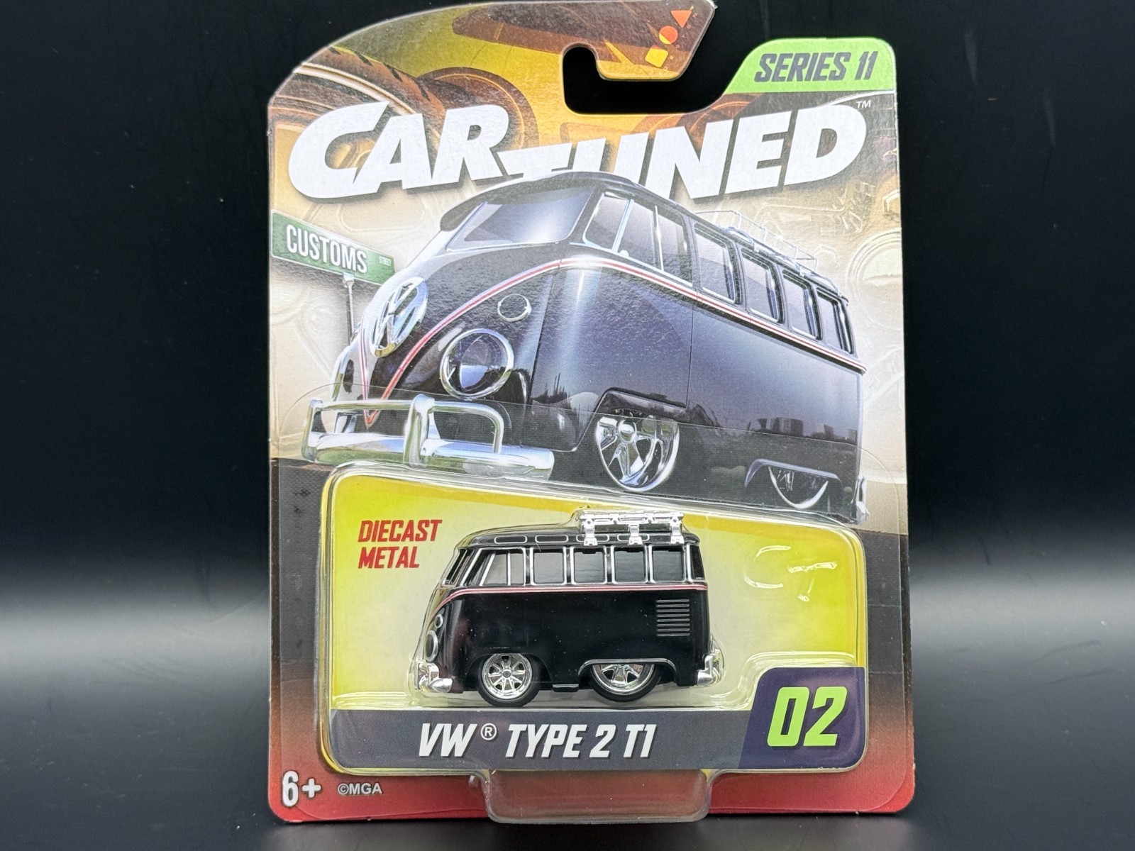 Cartuned Volkswagen Type 2 T1 Black Series 11 Mainline 2026 #02 1/64