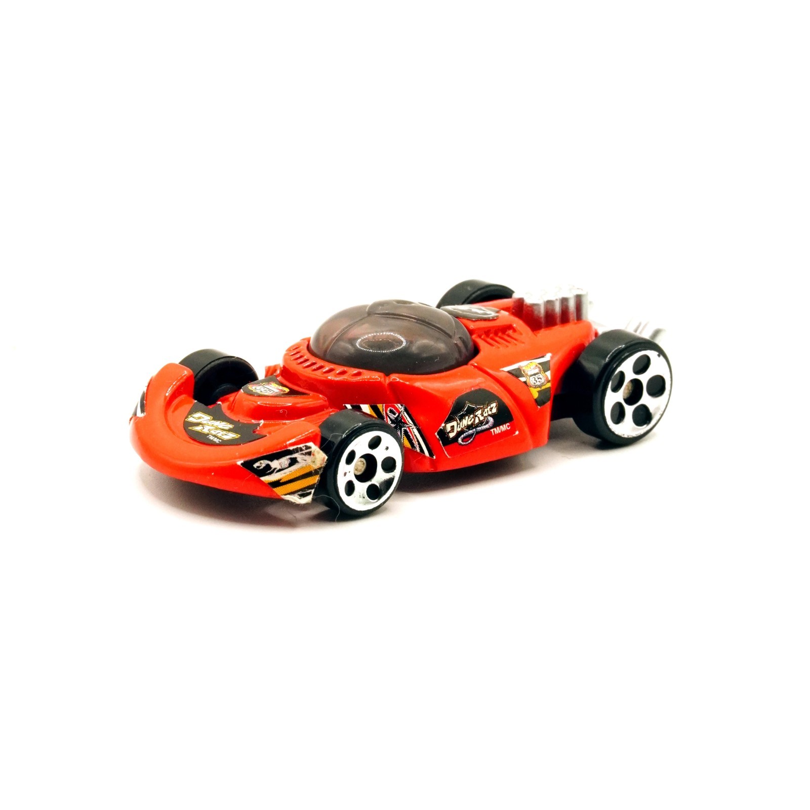 Hot Wheels McDonald’s Hot Rod Dragster Red Chrome Engine 2003 1:64 Diecast Used