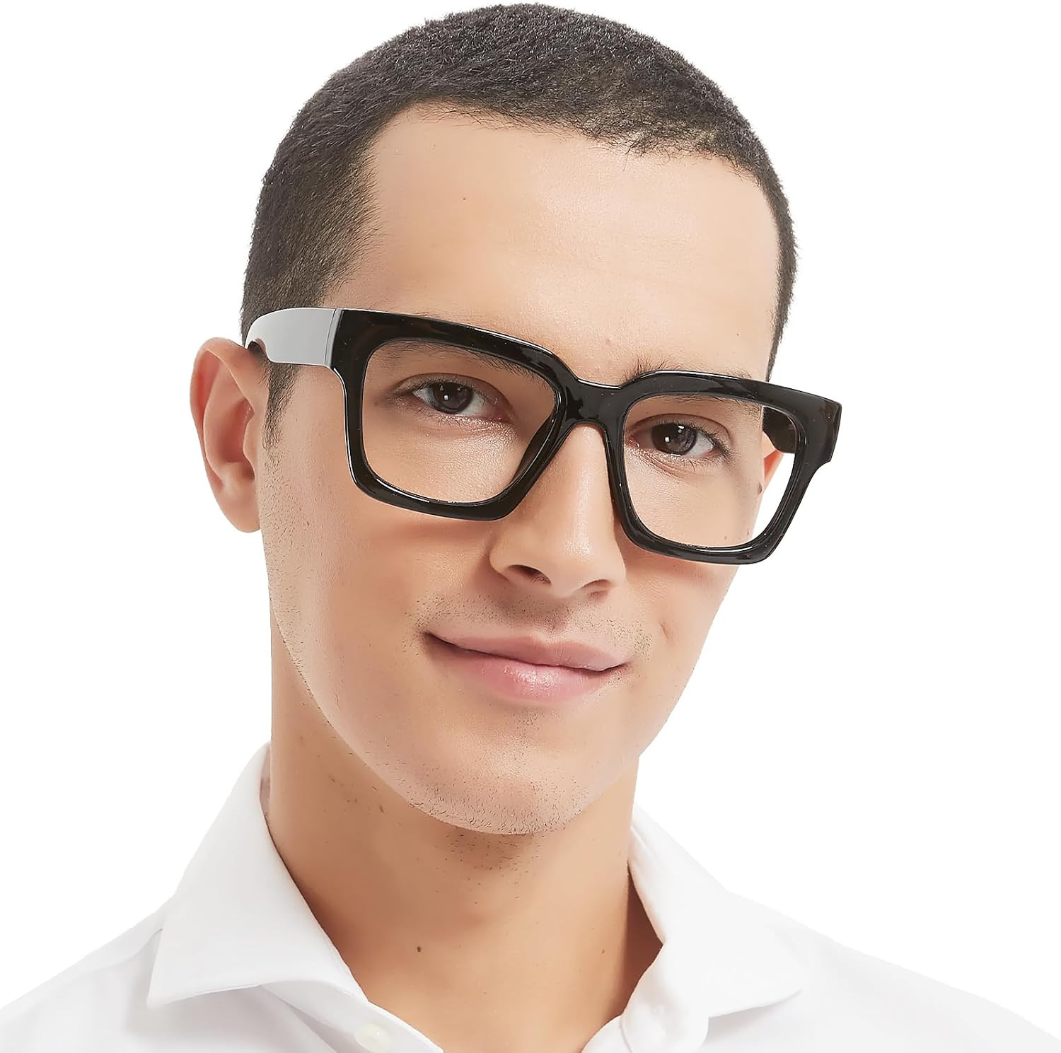Oversized Reading Glasses for Men Thick Square Big Head Readers 1.0