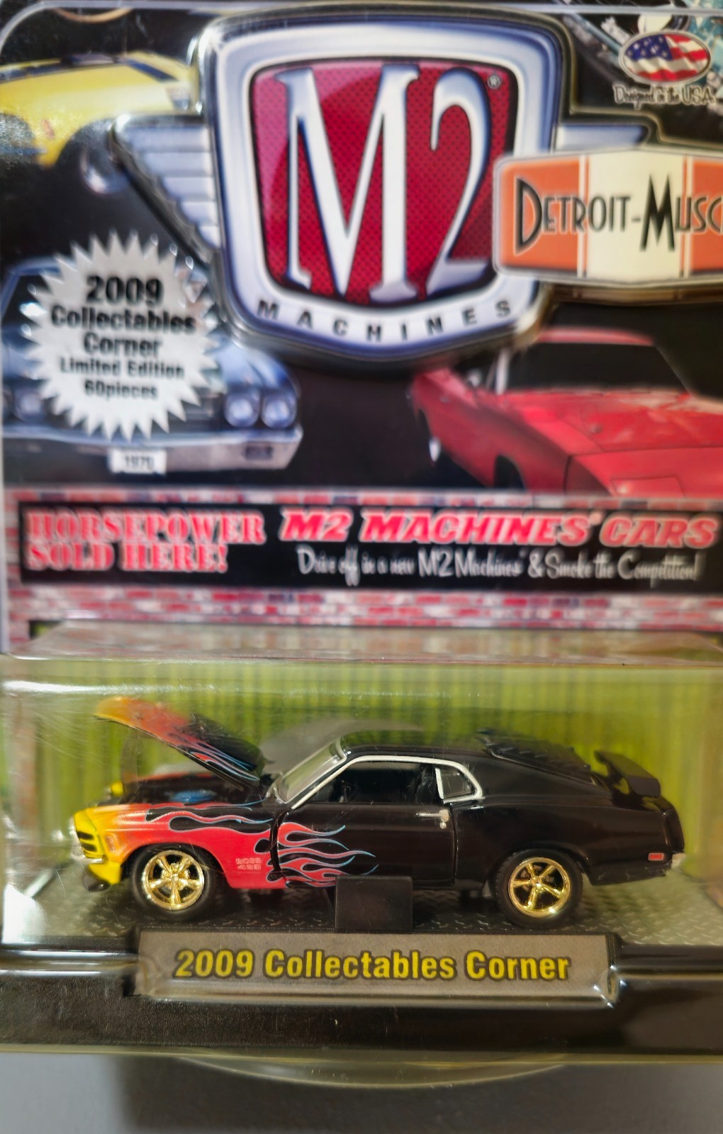 M2 Machines Detroit-Muscle Mustang Boss 429 Collectables Corner Chase 60pcs Gold