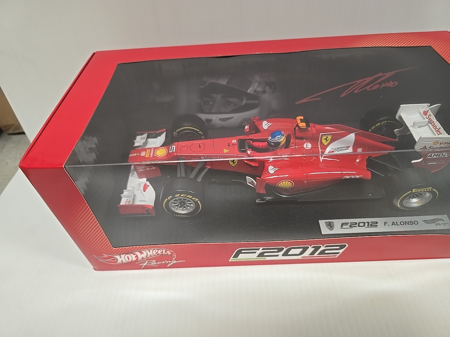 Hot Wheels Racing 1:18 Ferrari Formula 1 F. Alonso F2012 New Sealed X5520