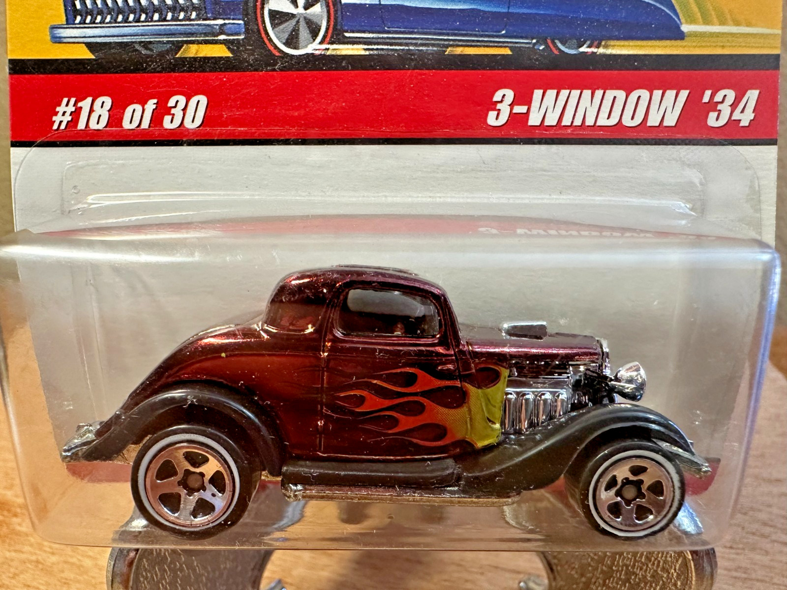 Hot Wheels Classics Series 2 #18/30 Ford 3-Window ’34 Spectraflame Dark Maroon