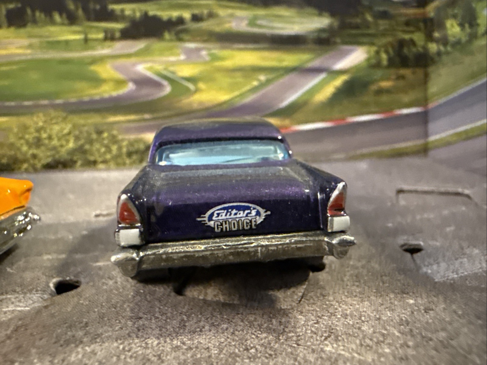 Hot Wheels 57′ Chevy Hot Rod Metal Flake Maroon Red GHO Cal Custom Editors Choi