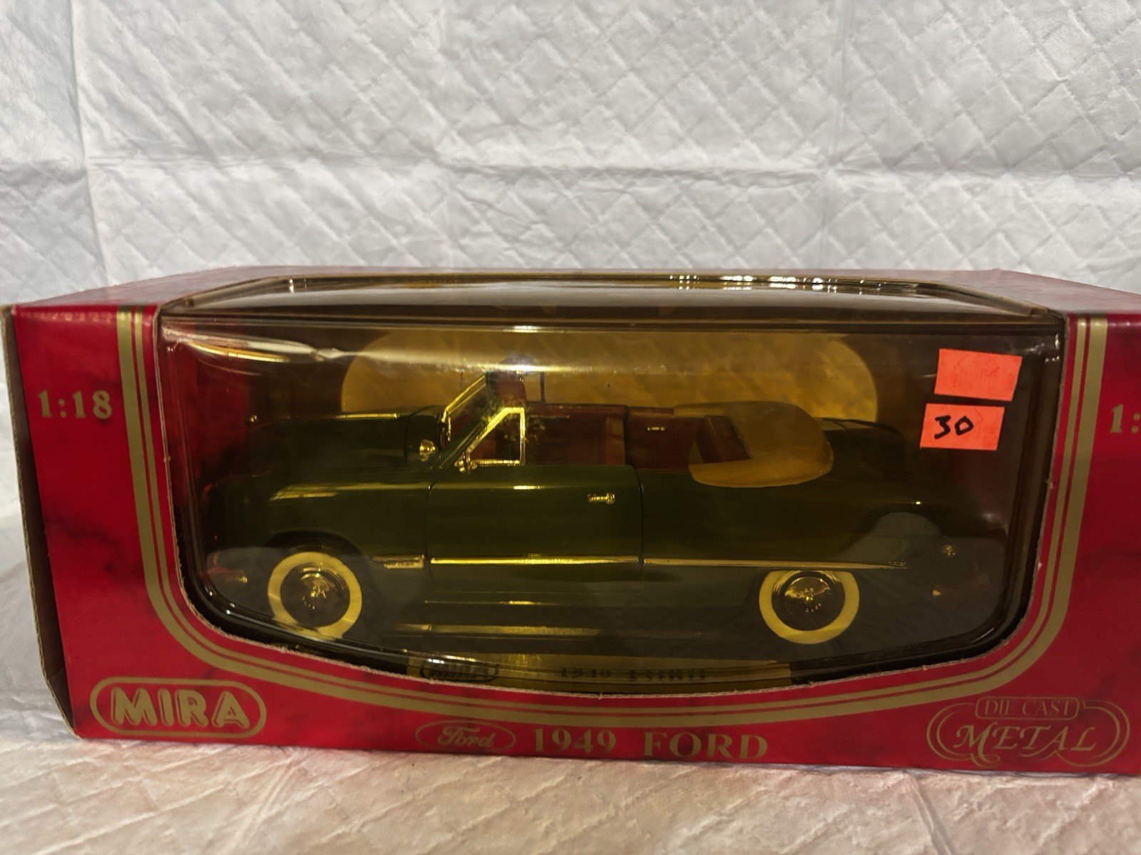 Nib Mira Golden Line 1949 Ford Convertible Green