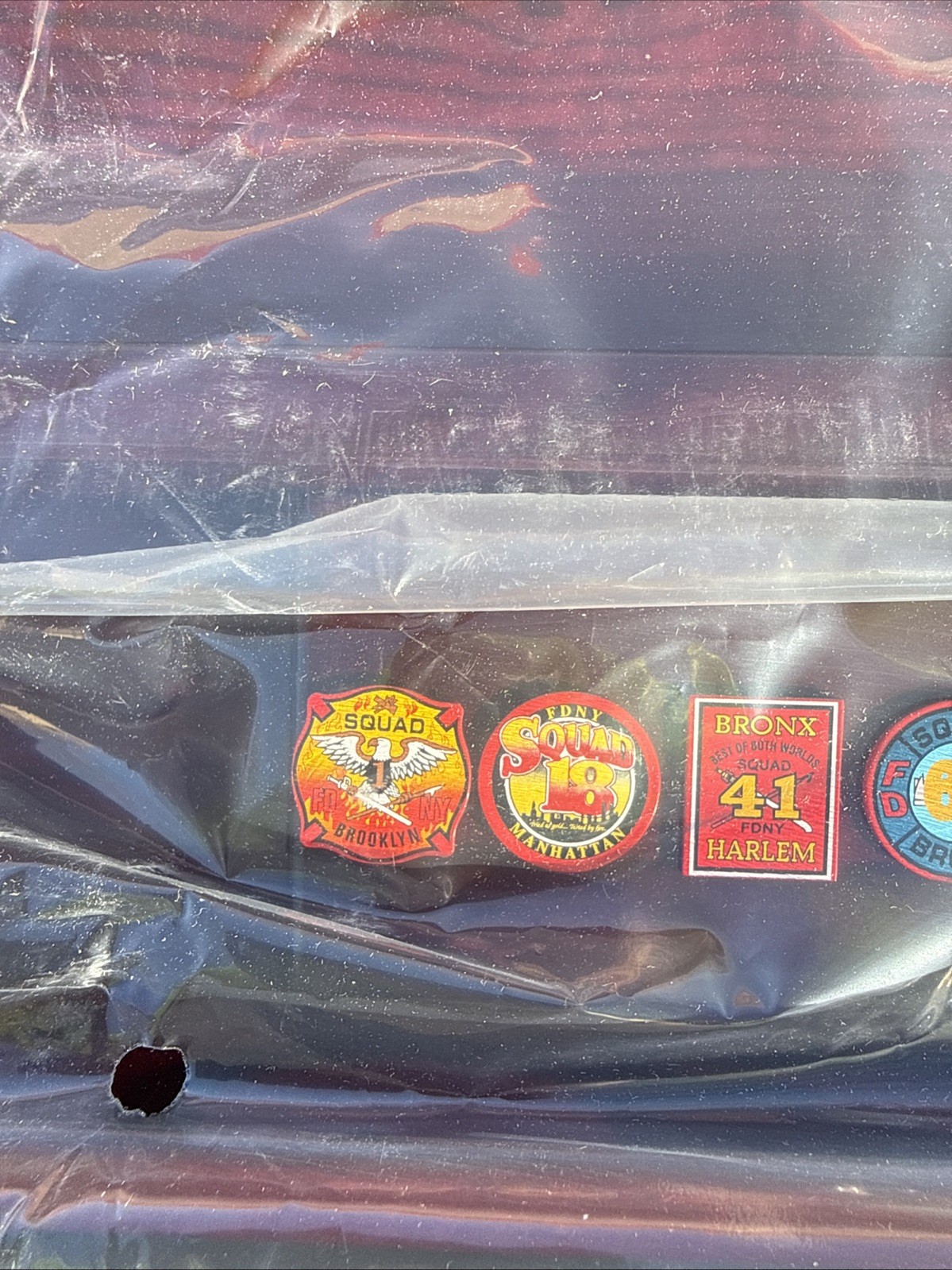 VINTAGE 1/64 Code 3 Seagrave FDNY Squad Display Shelf VERY NICE DISPLAY