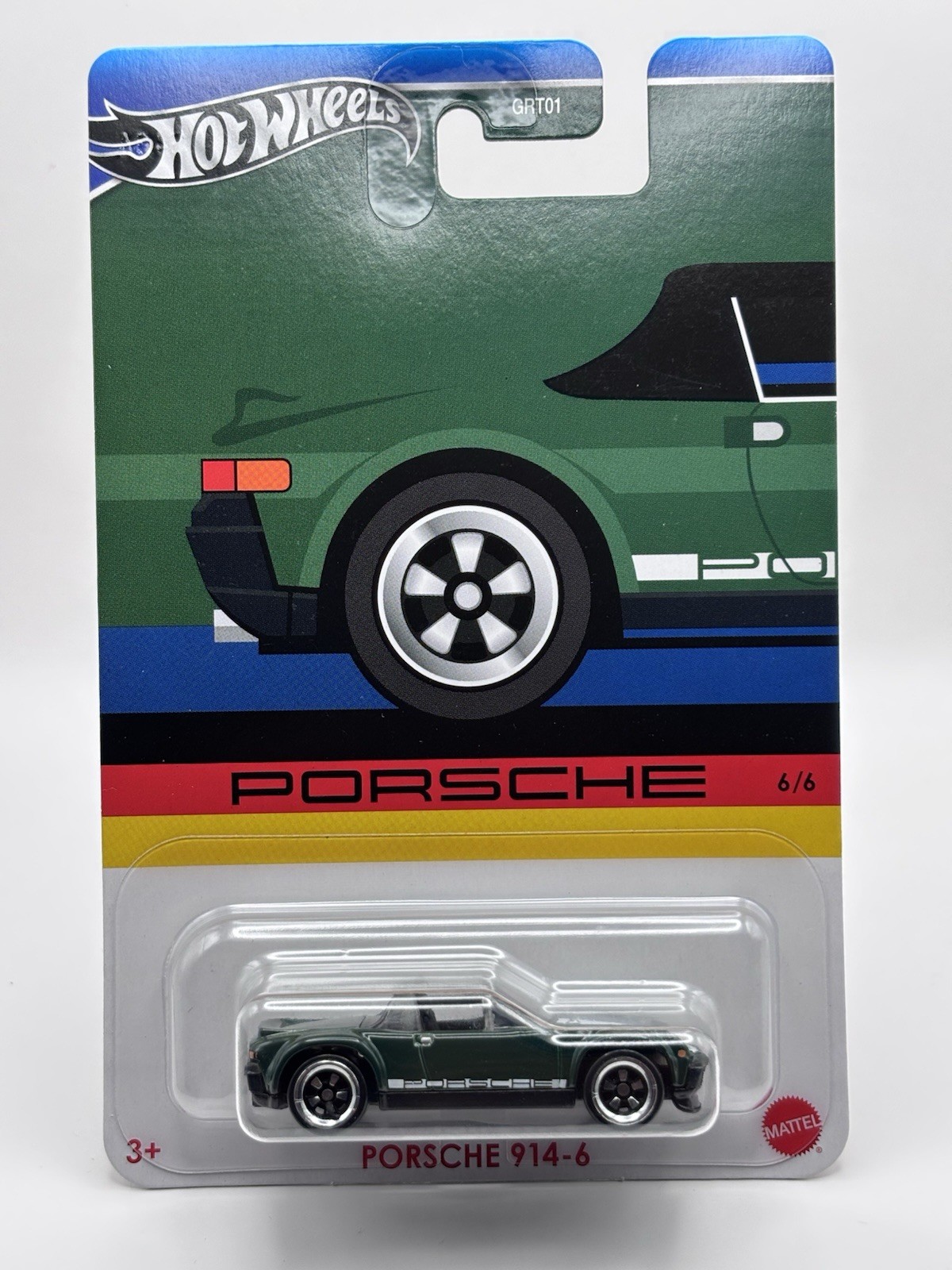Hot Wheels CHASE GREEN Walmart Exlusive Silver Series Porsche 914-6 In Protector