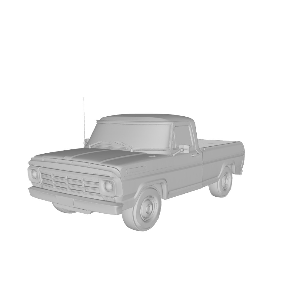 3d printed Ford F100 1967 model car collectible replica
