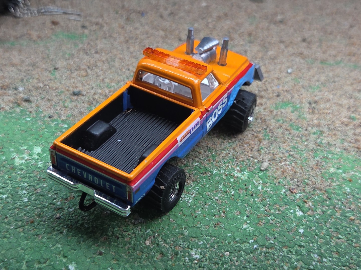 CUSTOM BUILT 1:64 4×4 GreenLight 1972 PULLING TRUCK puller Chevy CHEVEROLET Ertl