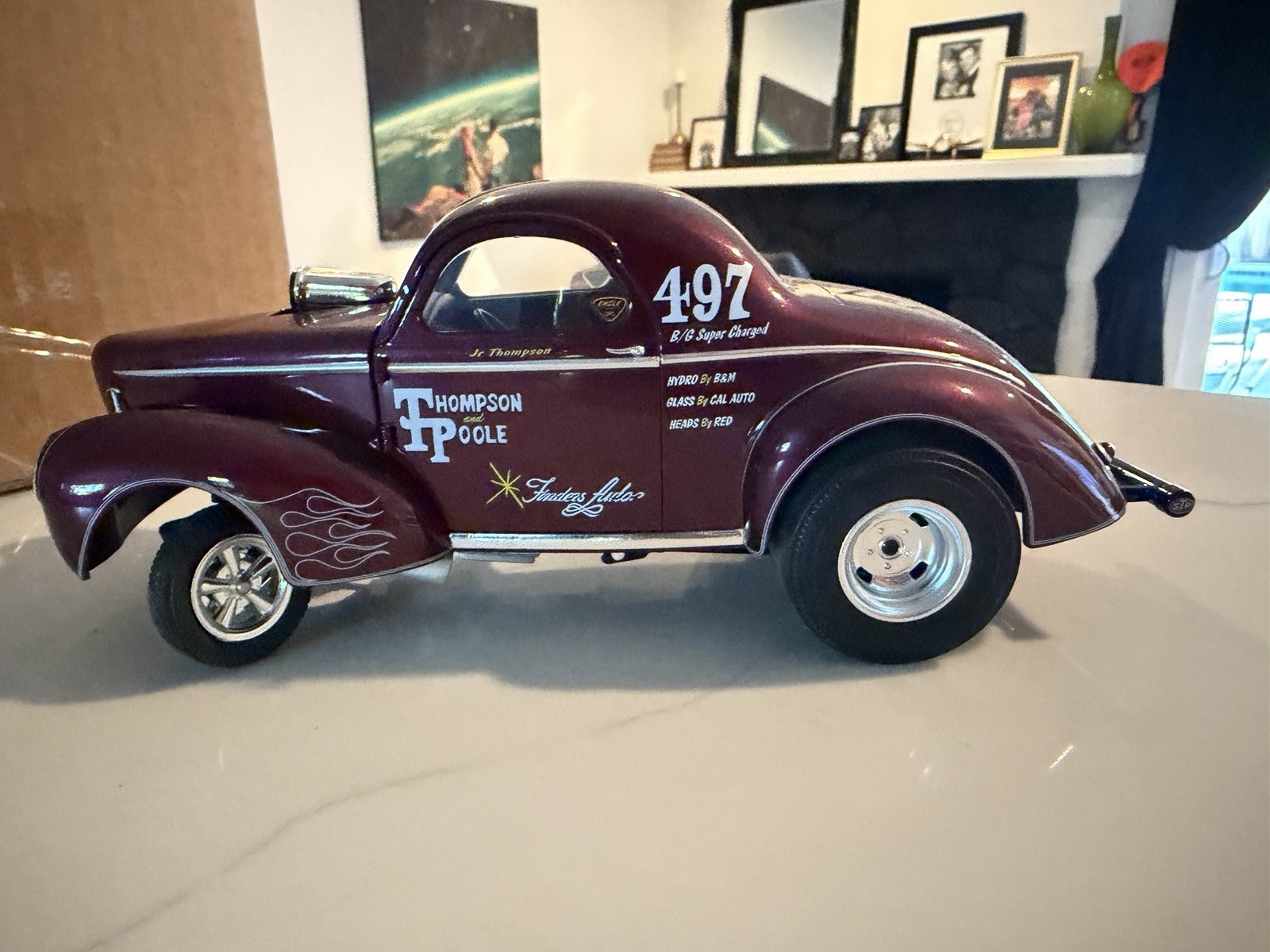 ACME Trading Co. THOMPSON AND POOLE – 1941 WILLYS GASSER DRAG CAR – 1/18 DIECAST