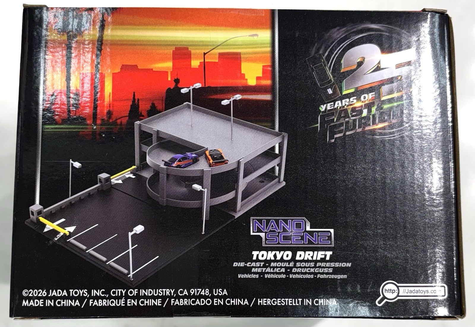 Jada Fast & Furious Nano Scene 25 TOKYO DRIFT Parking Garage 2026 New In Hand