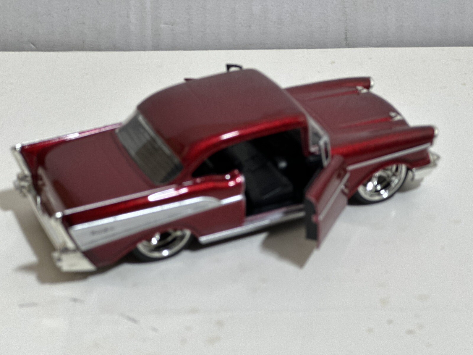 JADA BTM 1957 CHEVY BEL AIR RED 1:32 DIECAST CAR 5″ PULL BACK NEW NO BOX