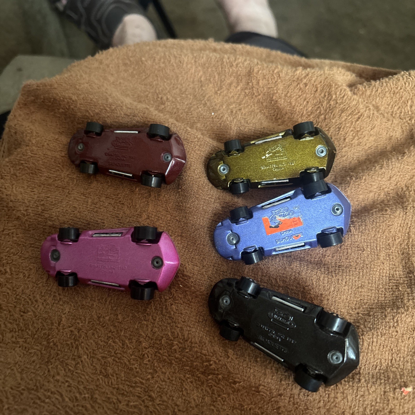SET 5 LOOSE 1:64 HOT WHEELS 1992-93 25TH -VINTAGE COLLECTIONS SILHOUTTE’S