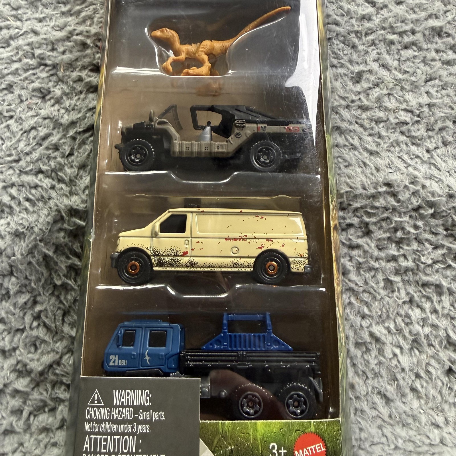 Matchbox Jurassic World Rebirth Jeep 1:64 Die-Cast 5 Pack Toy New Sealed