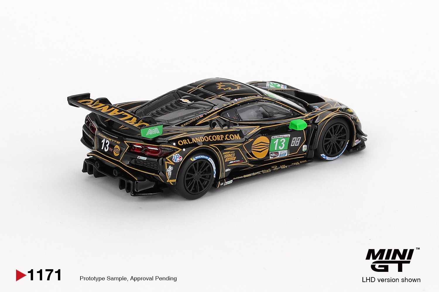 Mini GT 1:64 Chevrolet Corvette Z06 GT3.R #13 AWA 2025 IMSA Daytona 24 Hrs #1171