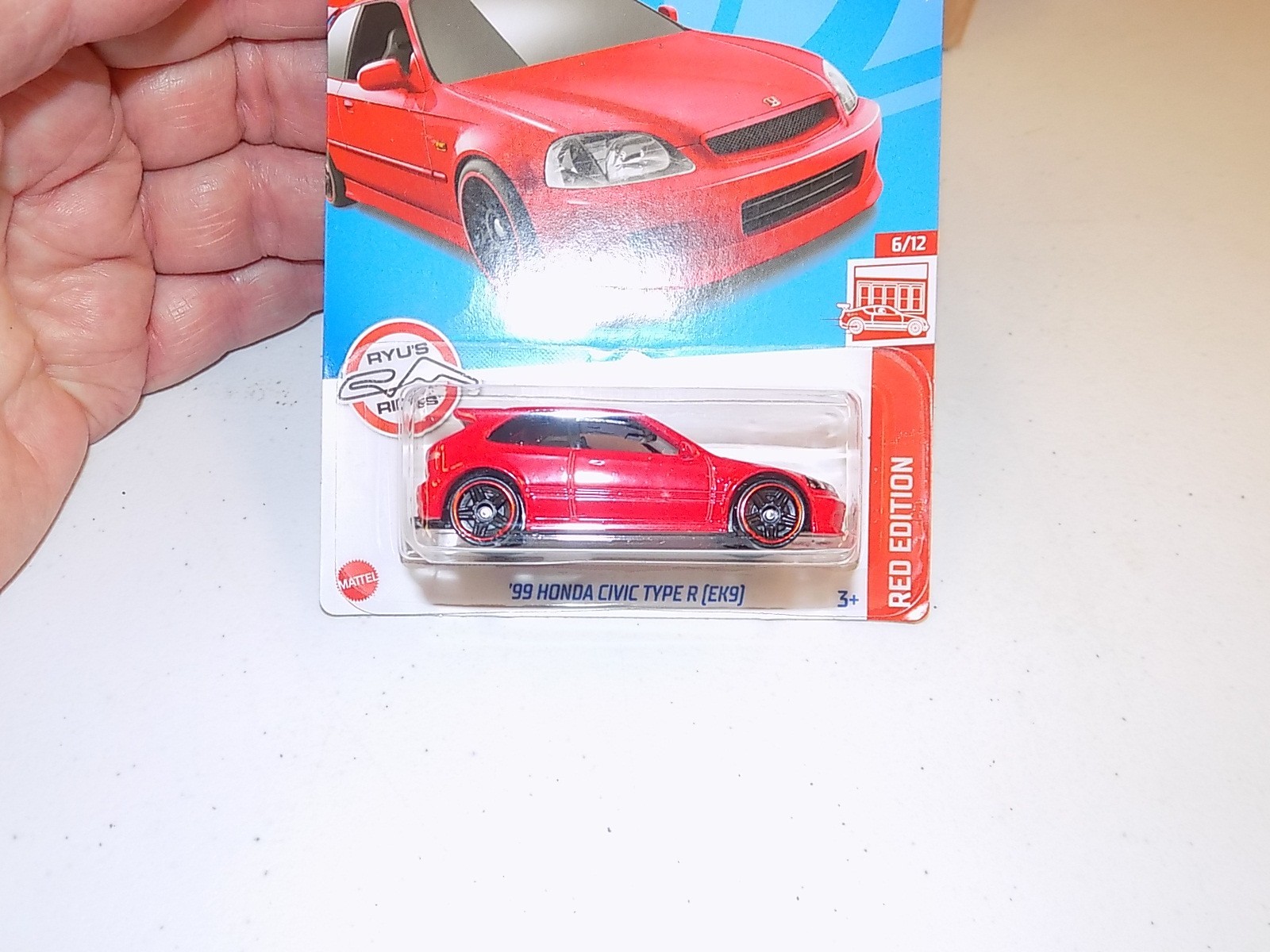 Hot Wheels 2022 Mainline Target Red Edition ’99 Honda Civic Type R EK9 Red #125