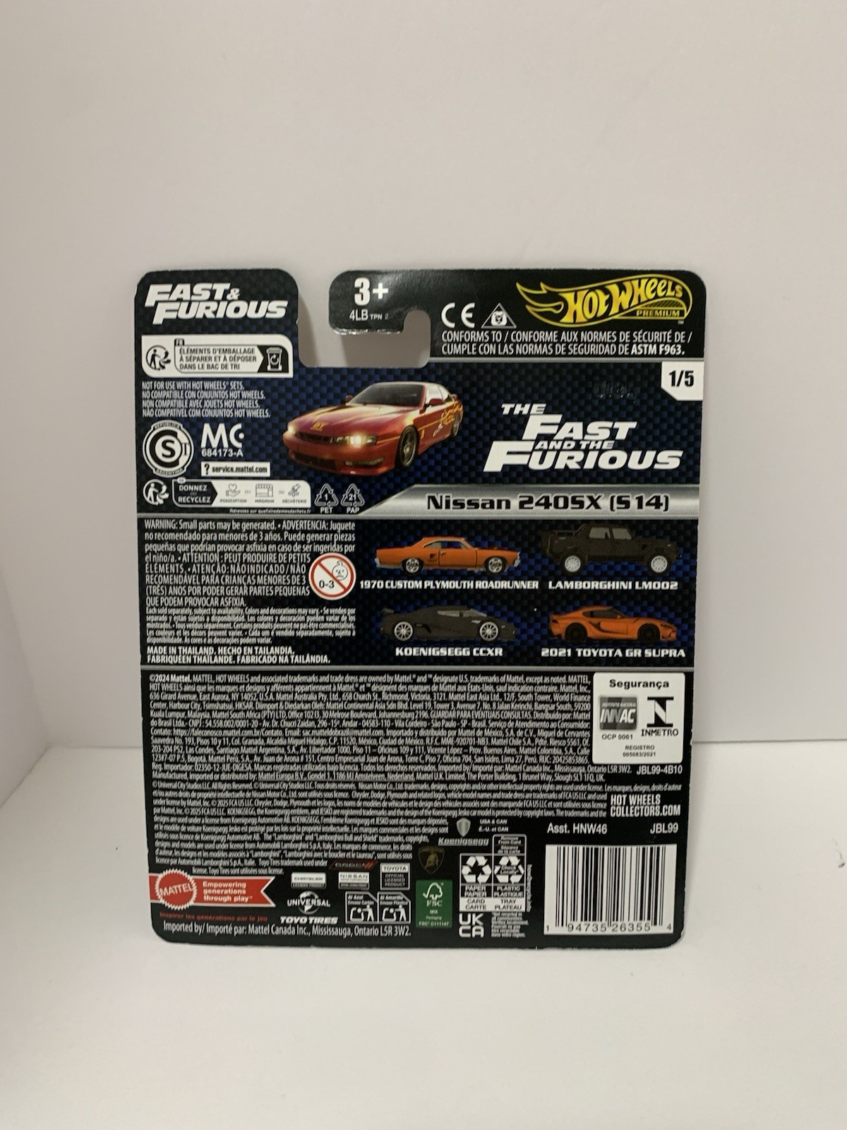 Hot Wheels Premium ∞ 2025 Fast & Furious Series ∞ Nissan 240SX S14