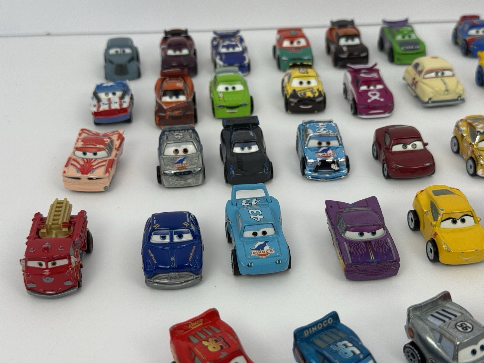 Disney Pixar Cars Mini Racers Diecast Mattel Lot of 39 – 1:87 Scale