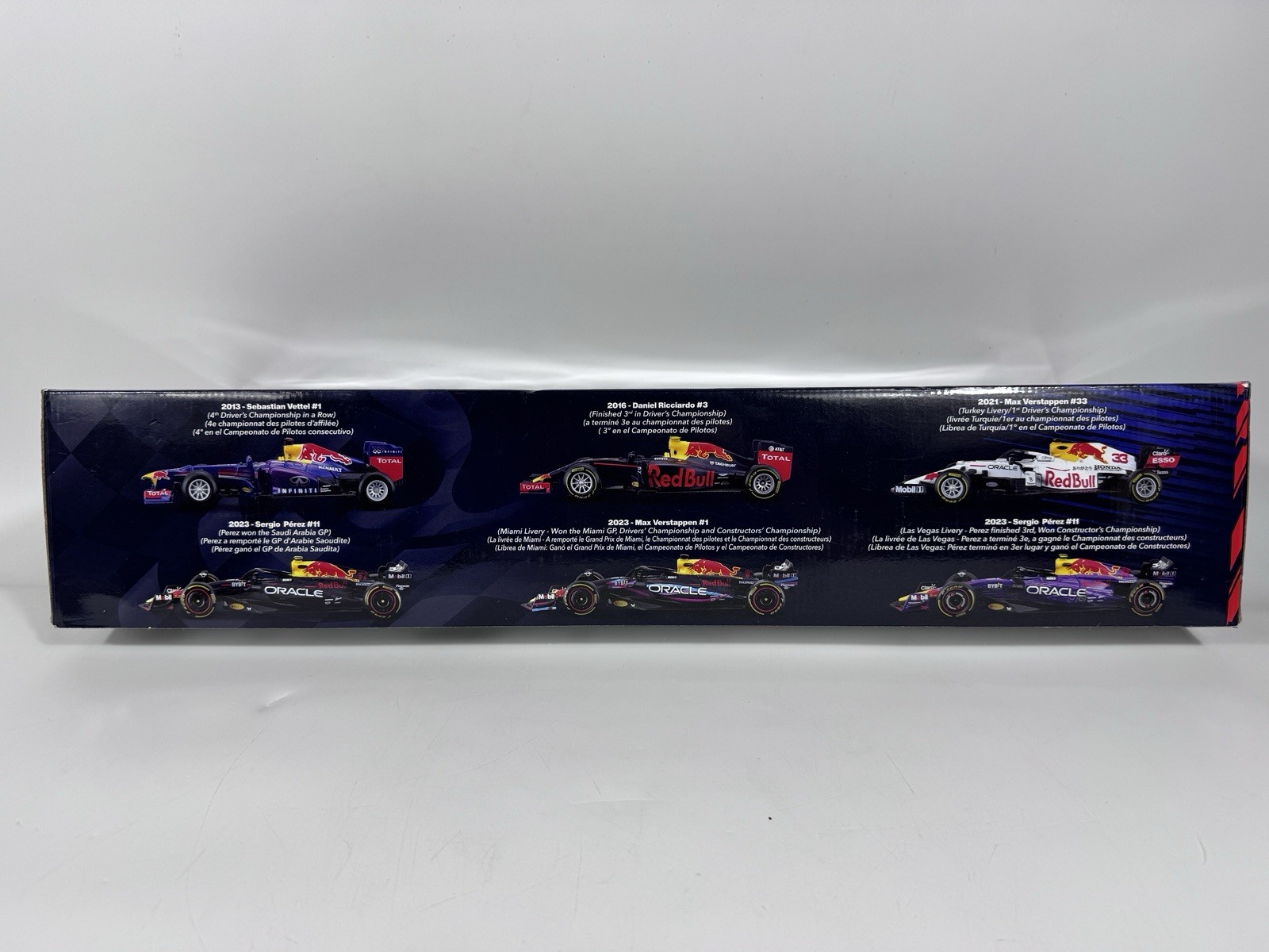BURAGO FORMULA RACING 1/43 scale red bull F1 cars boxed set NEVER OPENED