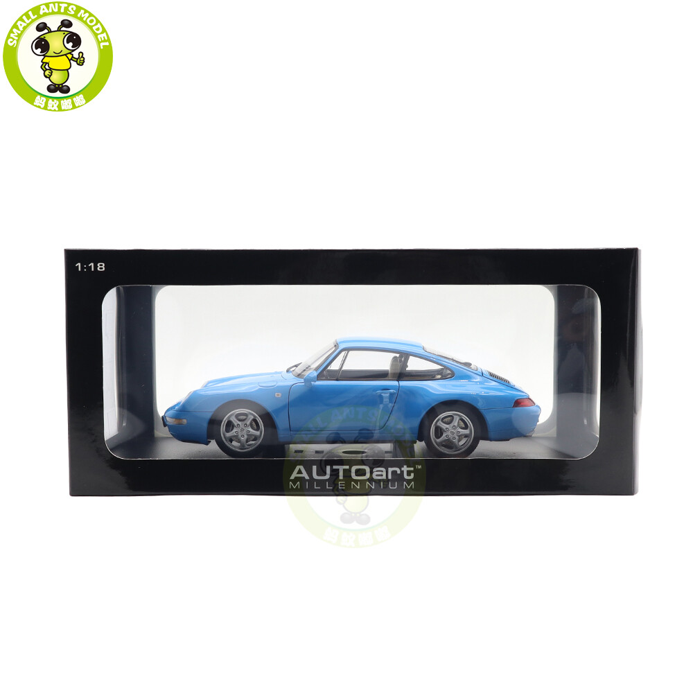 1/18 AUTOart 78133 Porsche 911 993 Carrera Blue Metallic Diecast Model Car